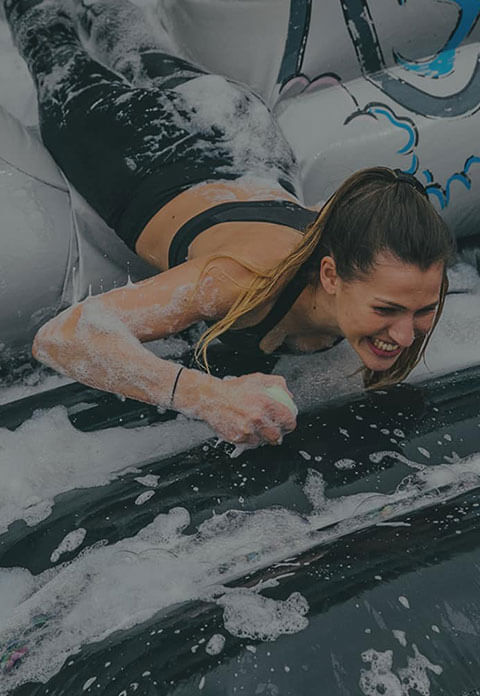 Knockout Events Girl Faling Out Of Inflatable